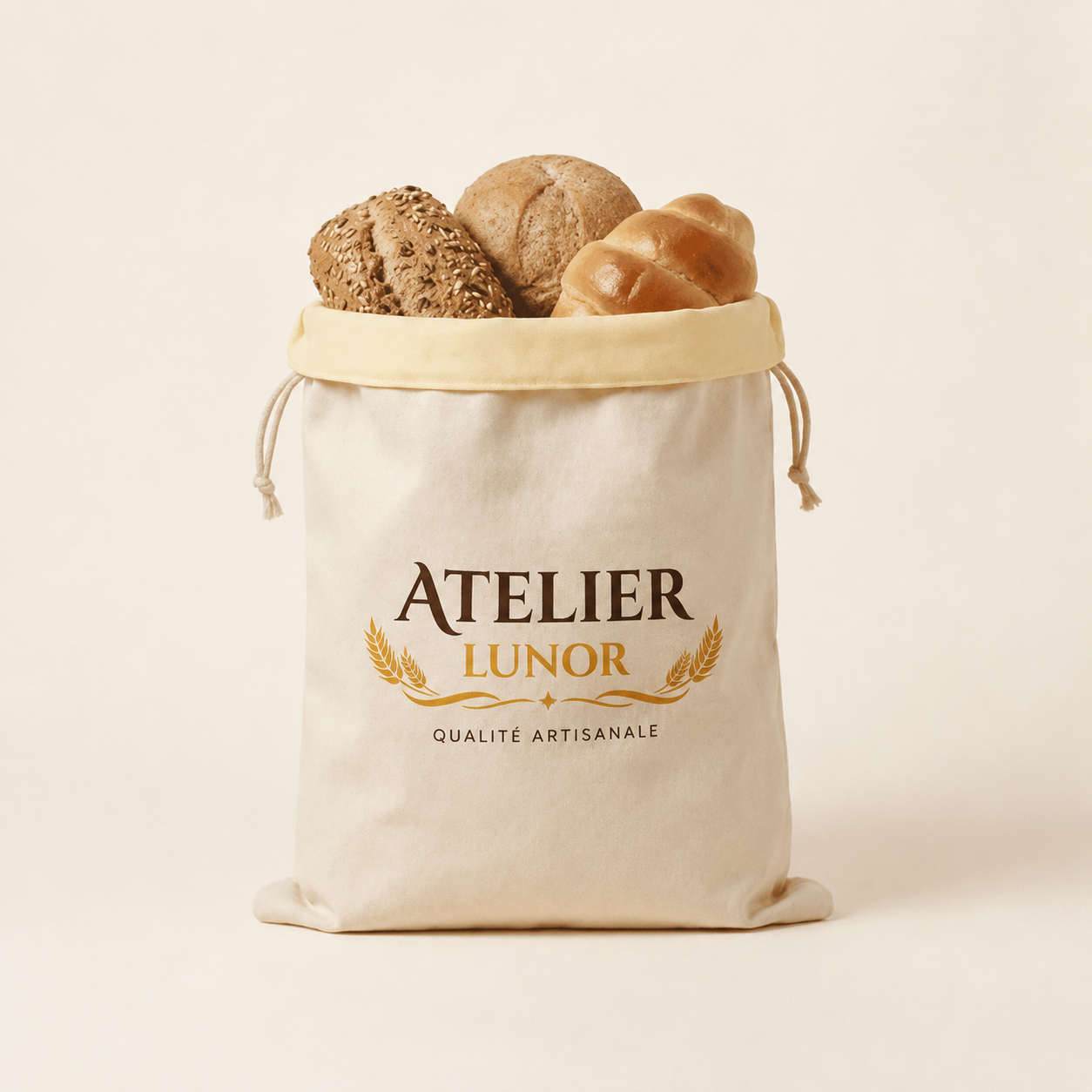 Le sac viennoiserie de l'Atelier Lunor (20 x 30) - Édition Limité