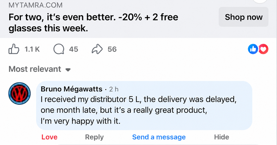 Facebook customer review 2