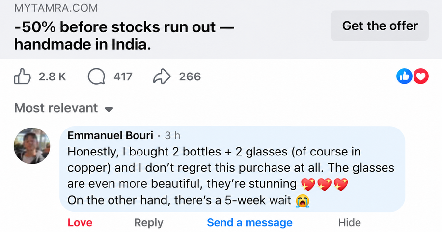 Facebook customer review 4